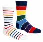 Preview: 6 Paar TippTexx 24 Bambus Kinder Socken Ringel oder Streifen für Mädchen & Jungen